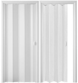Раздвижная пластиковая дверь-гармошка Стиль с имитацией дерева