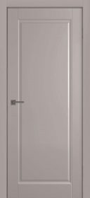 Межкомнатная дверь Ленес глухая в эмали Мокко с фрезеровкой