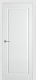 Межкомнатная дверь Ленес глухая в эмали Арктика с фрезеровкой