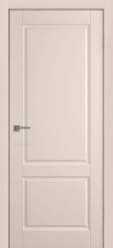 Межкомнатная дверь Нарвик глухая в эмали Беж с фрезеровкой