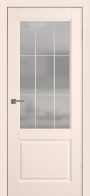 Межкомнатная дверь Нарвик со стеклом решётка в эмали Беж