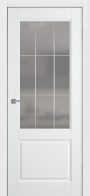 Межкомнатная дверь Нарвик со стеклом решётка в эмали Арктика
