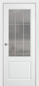 Межкомнатная дверь Нарвик со стеклом решётка в эмали Арктика