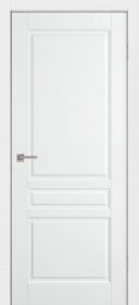 Межкомнатная дверь Рейне глухая в эмали Арктика с фигурной фрезеровкой
