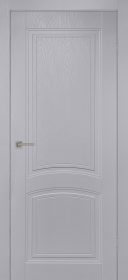 Межкомнатная дверь Вела глухая эмаль Скай грей имитация шпона ликвидация товара