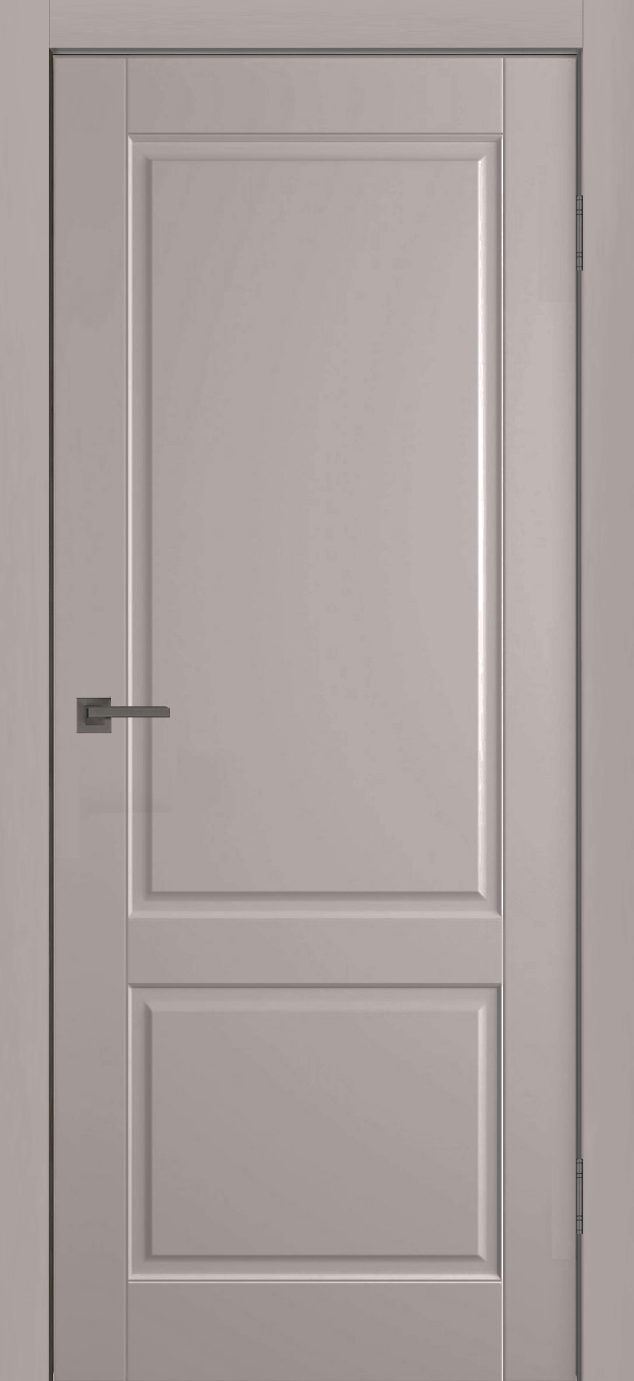 Межкомнатная дверь Нарвик глухая в эмали Мокко с фрезеровкой